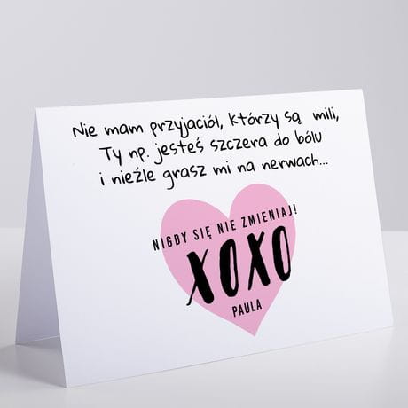 Kartka urodzinowa DLA PRZYJACIӣKI kartka dla przyjaciki na urodziny kartka na urodziny dla przyjaciki