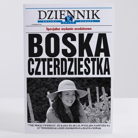 Kartka na 40 urodziny DLA NIEJ kartka urodzinowa 40 lat prezent na 40 urodziny kartka urodzinowa na 40