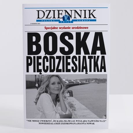 Kartka na 50 urodziny DZIENNIK BOSKA 50 kartka urodzinowa na 50 urodziny kartka z okazji 50 urodzin