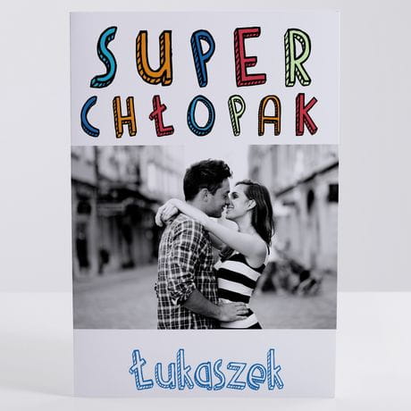 Kartka na dzie chopaka KOCHANY CHOPAK prezent na Dzie Chopaka kartka dla chopaka