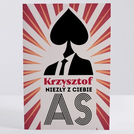 Kartka dla pokerzysty NIEZY AS