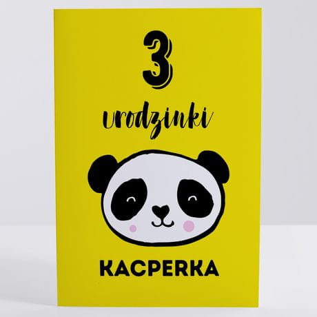 Kartka urodzinowa PANDA