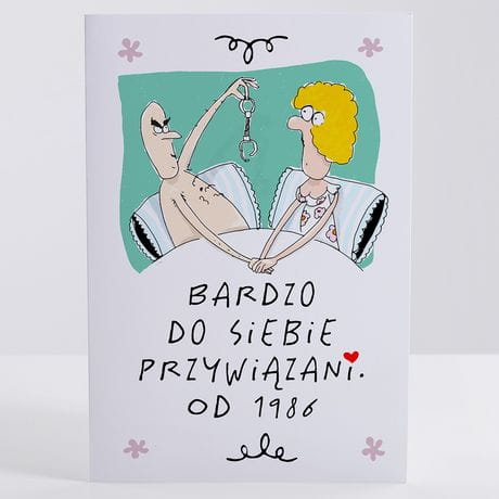 Kartka na rocznic lubu mieszna PRZYWIZANI kartka z okazji rocznicy lubu upominek na rocznic lubu