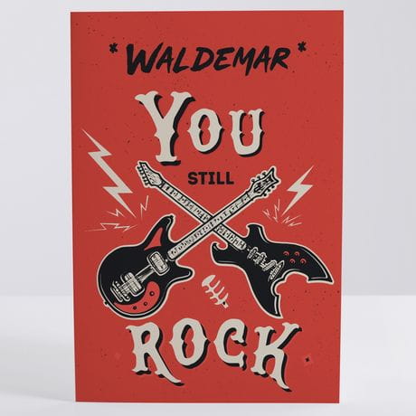 Kartka urodzinowa dla fana rocka YOU ROCK