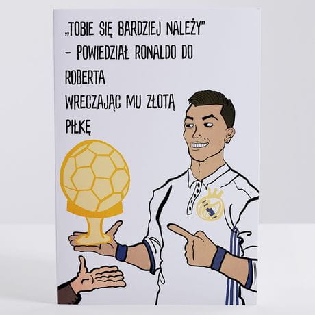 Kartka urodzinowa dla piłkarza ZŁOTA PIŁKA