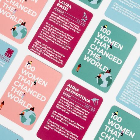 Zestaw kart 100 KOBIET KTÓRE ZMIENIŁY ŚWIAT upominek dla kobiety