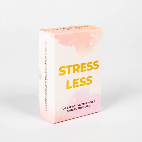 Karty STRESS LESS prezent dla zestresowanej osoby