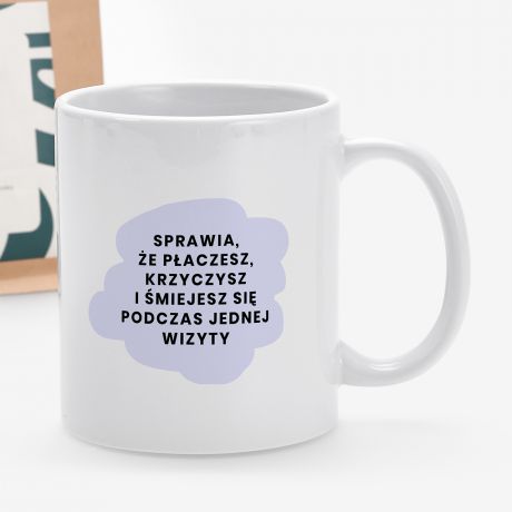 Kawa i kubek PREZENT DLA FIZJOTERAPEUTY personalizowany kubek dla fizjoterapeuty prezent dla fizjoterapeuty