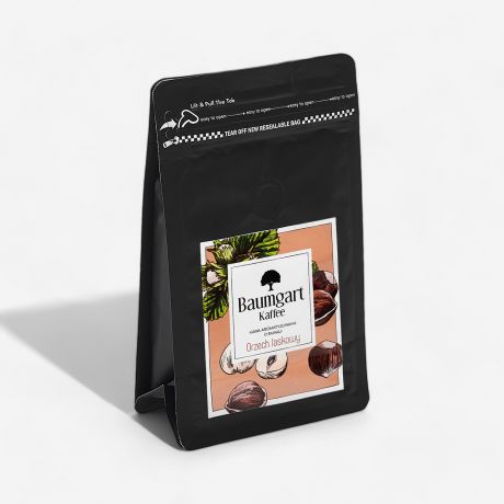 Mielona KAWA ORZECHOWA prezent dla mionika kawy kawa mielona prezent dla kawosza orzechowa kawa