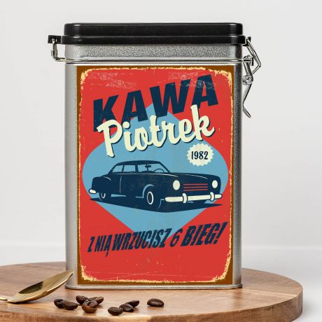 Kawa personalizowana 6 BIEG prezent dla fana motoryzacji