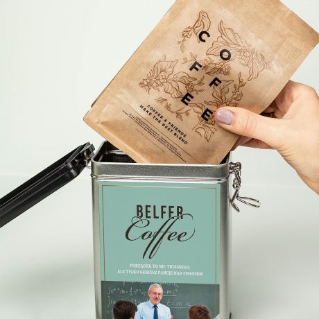 Kawa personalizowana BELFER COFFEE prezent dla nauczyciela na poegnanie