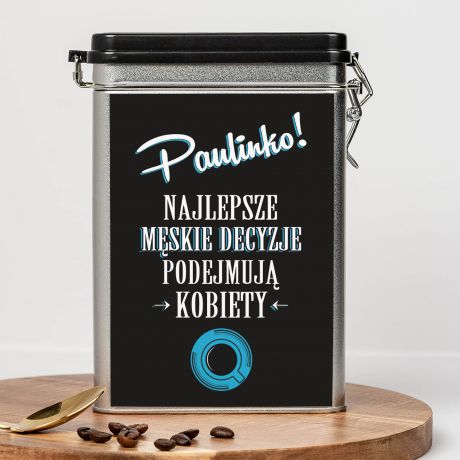 Kawa personalizowana MSKIE DECYZJE prezent dla szefowej