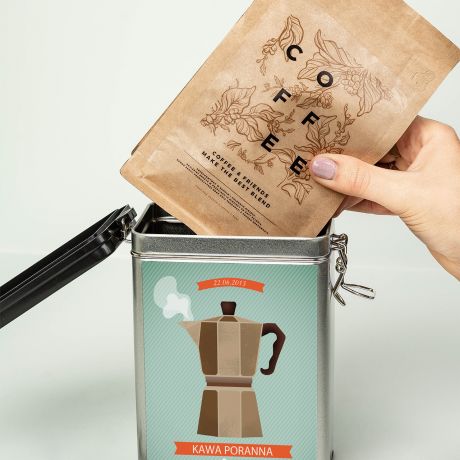Kawa personalizowana PORANNA KAWKA prezent dla niani