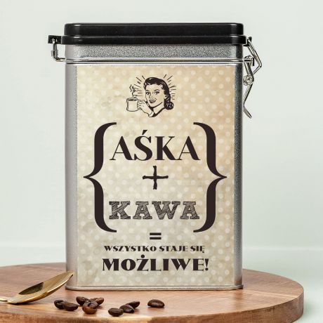 Kawa personalizowana WSZYSTKO JEST MOLIWE prezent dla pracowniczki