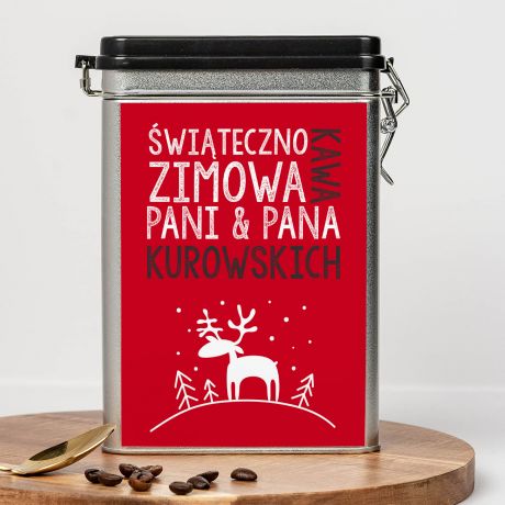 Kawa personalizowana ZIMOWA prezent na wita dla znajomych