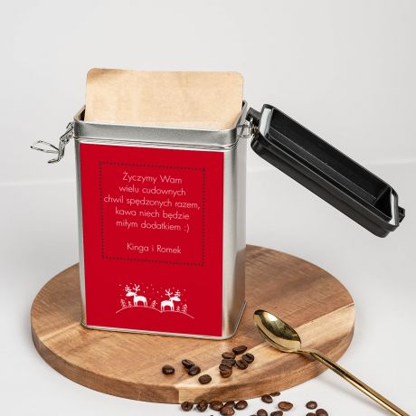 Kawa personalizowana ZIMOWA prezent na święta dla znajomych