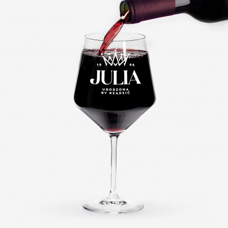 Kieliszek do wina na prezent urodzinowy PREZENT URODZINOWY DLA KOBIETY prezent dla kobiety na urodziny