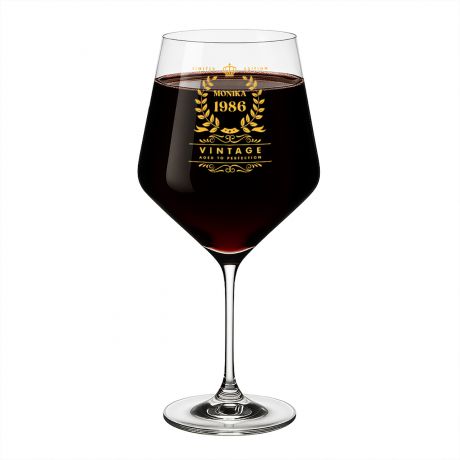 Personalizowany kieliszek do wina PREZENT NA 40 URODZINY DLA PRZYJACIӣKI  prezent dla przyjaciki na 40 urodziny