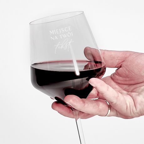 Kieliszek do wina XXL Z WASNYM GRAWEREM kieliszek do wina z grawerem kieliszek na prezent