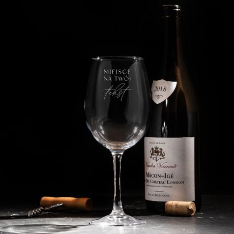 Kieliszek do wina Z WASNYM GRAWEREM 470ml