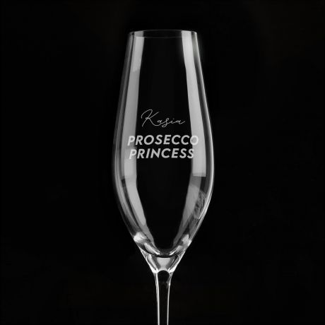 Kieliszek z grawerem dla przyjaciki PROSECCO PRINCESS