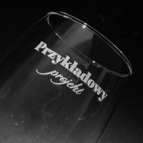 Kieliszek z grawerem WORK WINE BALANCE prezent dla przyjaciki