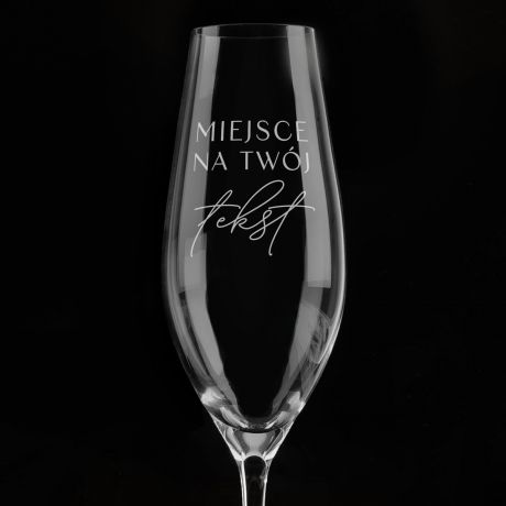 Kieliszki do wina musujcego TWJ TEKST 6 szt.