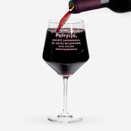 Kieliszek personalizowany PREZENT DLA NAJLEPSZEJ PRZYJACIӣKI kieliszek do wina z grawerem prezent dla bff