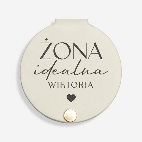 Kieszonkowe lusterko ONA IDEALNA praktyczny prezent dla ony 