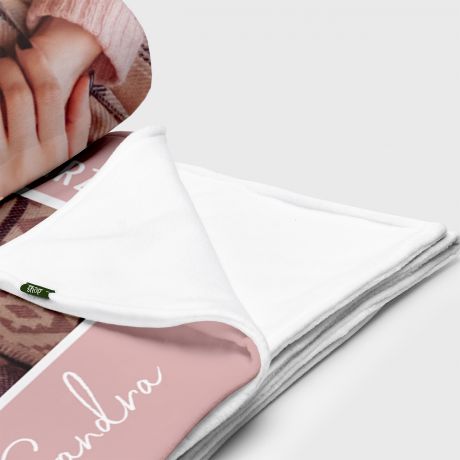 Koc ze zdjciem prezent dla mamy na Dzie Mamy prezent dla kobiety personalizowany koc koc z dedykacj