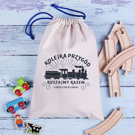Drewniana kolejka PREZENT DLA DZIECKA