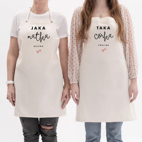 Komplet fartuchw personalizowanych DLA MAMY I CRKI