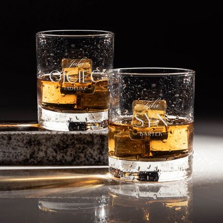 Komplet szklanek do whisky PREZENT DLA DOROSEGO SYNA I OJCA
