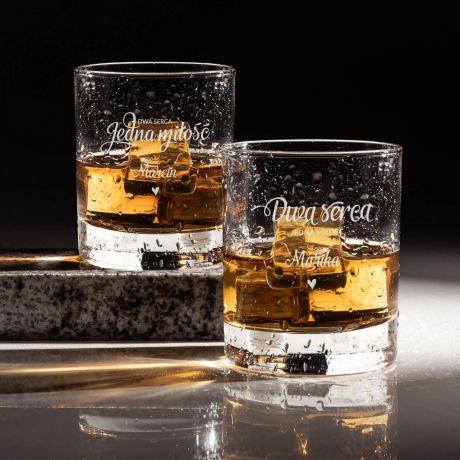 Komplet szklanek do whisky PREZENT NA �LUB Z GRAWEREM