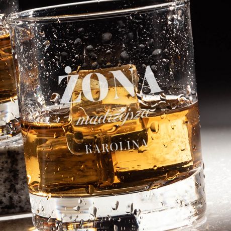 Komplet szklanek do whisky PREZENT LUBNY DLA PRZYJACIӣ