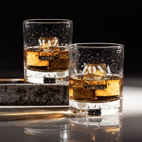 Komplet szklanek do whisky PREZENT LUBNY DLA PRZYJACIӣ