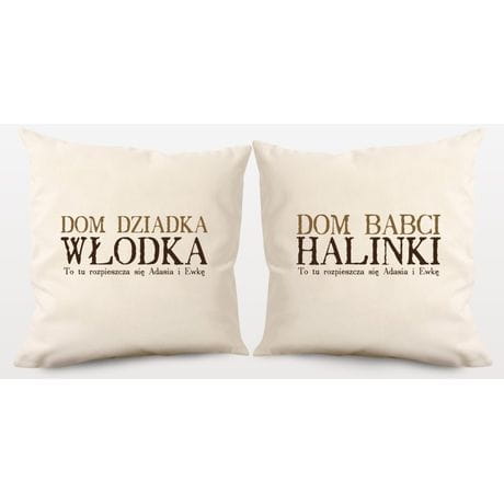 Poduszki na Dzie Babci i Dziadka DOM DZIADKW baweniane