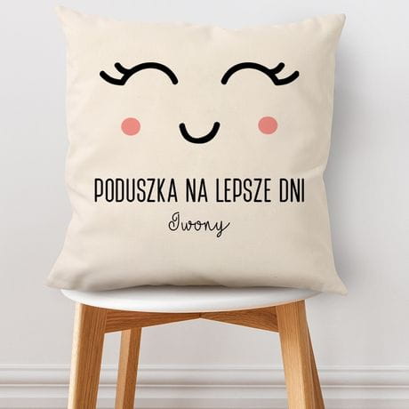 Komplet poduszek personalizowanych z baweny PREZENT DLA SIOSTRY NA URODZINY