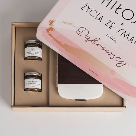 Konfitury z desk do serw PREZENT NA CYWILNY LUB box prezentowy