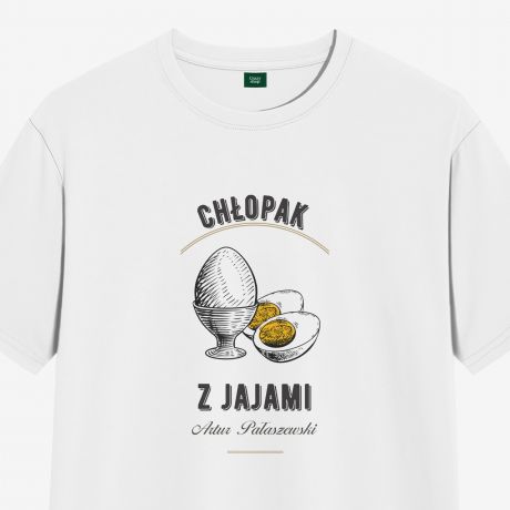 Koszulka CHOPAK Z JAJAMI prezent dla chopaka - L