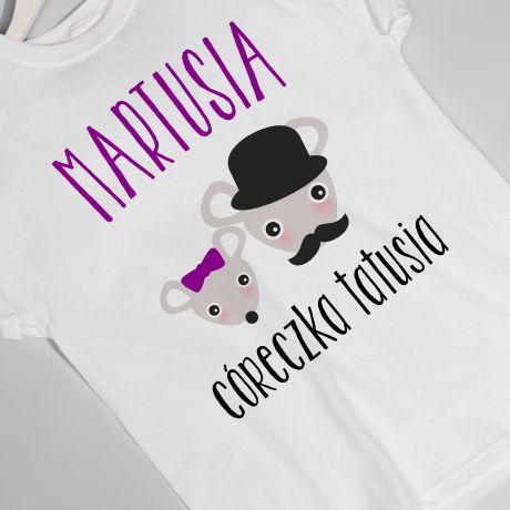 Koszulka CRECZKA TATUSIA prezent dla dziewczynki