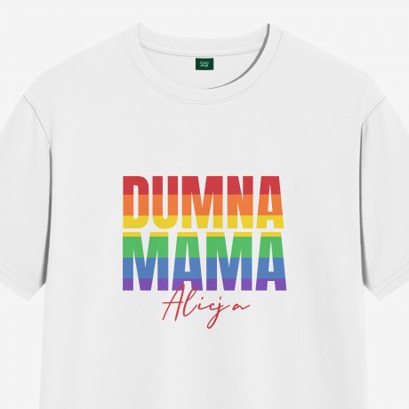 Koszulka damska DUMNA MAMA prezent LGBT - L koszulka dla mamy koszulka tczowa prezent dla mamy