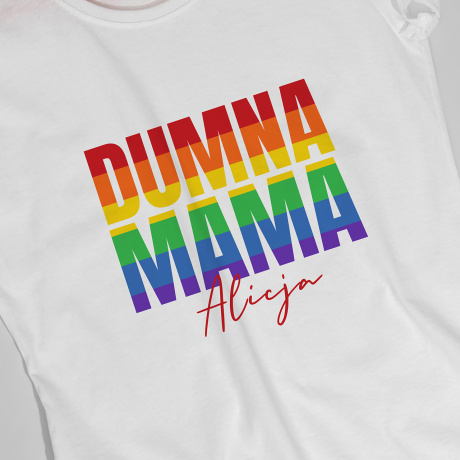 Koszulka damska DUMNA MAMA prezent LGBT - L