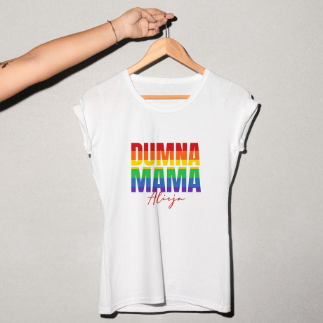 Koszulka damska DUMNA MAMA prezent LGBT - S