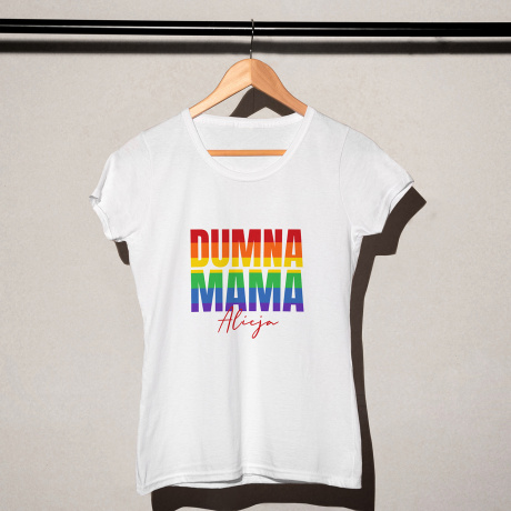 Koszulka damska DUMNA MAMA prezent LGBT - S