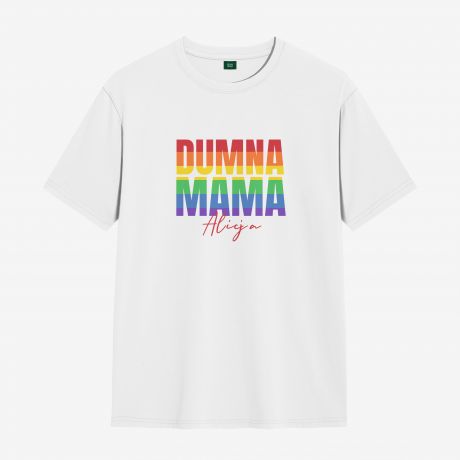 Koszulka damska DUMNA MAMA prezent LGBT - S koszulka dla mamy koszulka tczowa prezent dla mamy