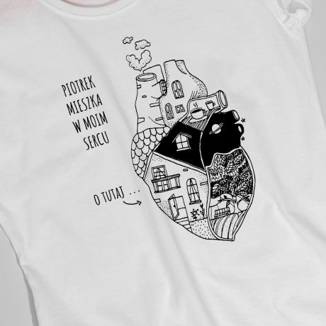 Koszulka damska na walentynki MIO W MOIM SERCU - XL
