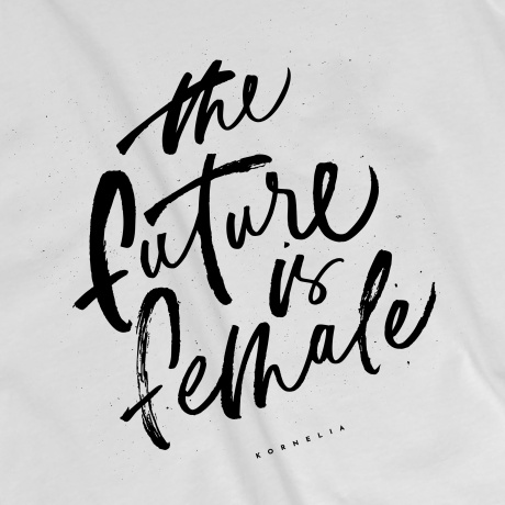 Koszulka damska z nadrukiem FUTURE prezent dla kobiety - S