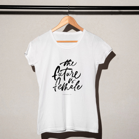 Koszulka damska z nadrukiem FUTURE prezent dla kobiety - S
