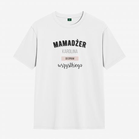 Koszulka damska z nadrukiem MAMADER prezent dla mamy - L